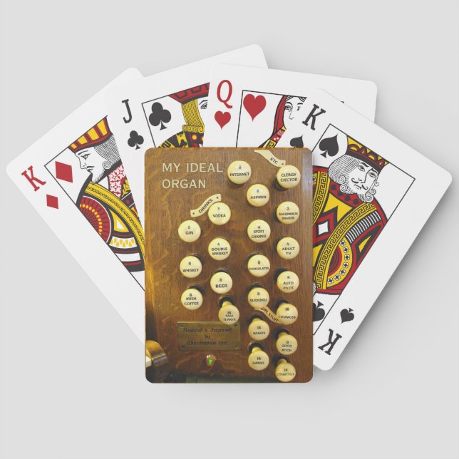 Jeu De Cartes Mes cartes de jeu idéales d'organe (dos)