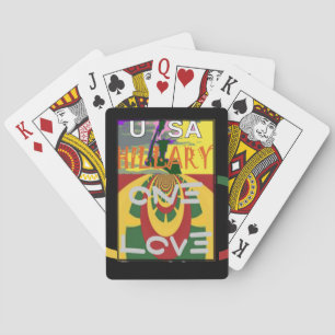 Jeu De Cartes Message d'amour dans les couleurs de Rasta Imprime