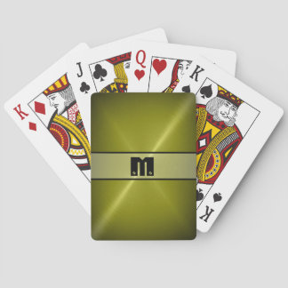 Jeu De Cartes Métal brillant frais 5 d'acier inoxydable