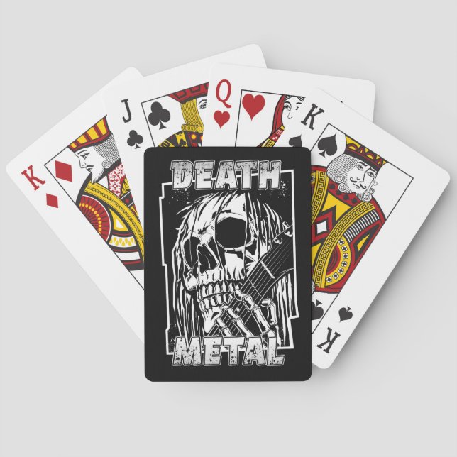 Jeu De Cartes Métal de la mort (dos)