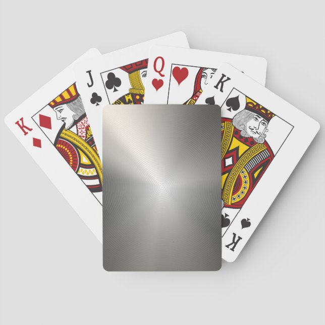 Jeu De Cartes Métal en acier inoxydable (dos)