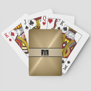 Jeu De Cartes Métal en acier inoxydable brillant et cool
