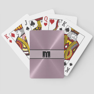 Jeu De Cartes Métal en acier inoxydable violet brillant 4