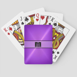 Jeu De Cartes Métal en acier inoxydable violet brillant 4