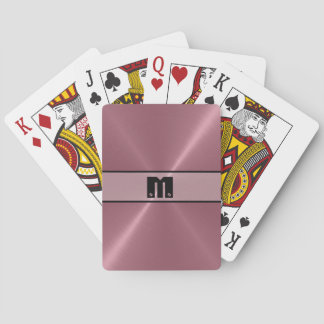 Jeu De Cartes Métal en acier inoxydable violet brillant 5