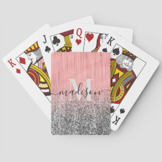 Jeu De Cartes Métal et Parties scintillant