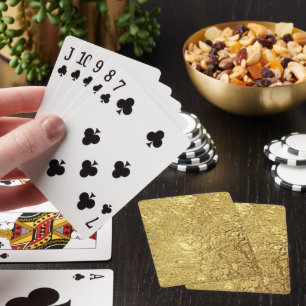 Jeu De Cartes Métallic or