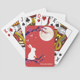 Jeu De Cartes Mi-Automne Festival Rabbit Moon Jouer aux cartes