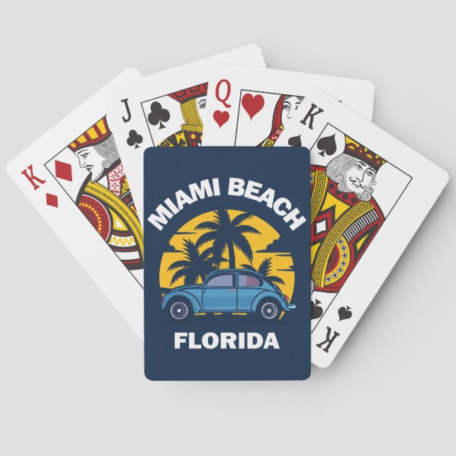 Jeu De Cartes Miami Beach, Floride (dos)