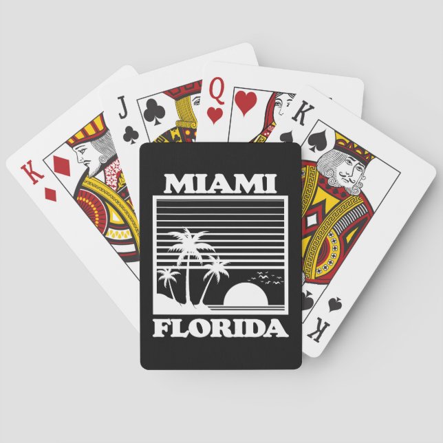 Jeu De Cartes Miami, Floride (dos)