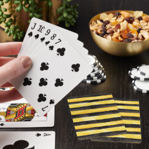 Jeu De Cartes Miel Abeille Noir Or Jaune Noël
