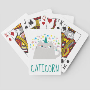 Jeu De Cartes Mignon Drôle Chat Licorne Dessin Animé