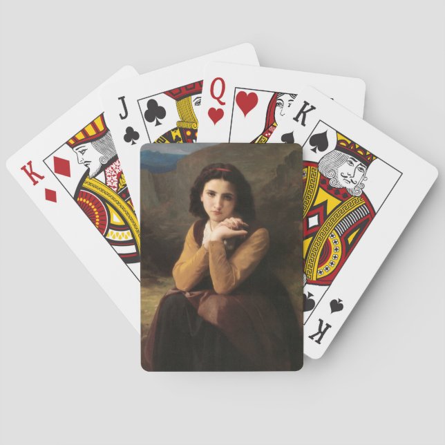 Jeu De Cartes Mignon Innocence d'une adolescente, Bouguereau (dos)