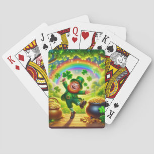 Jeu De Cartes Mignon lutin magique de la Saint-Patrick
