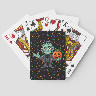 Jeu De Cartes Mignon, monstre du dessin animé Frankenstein