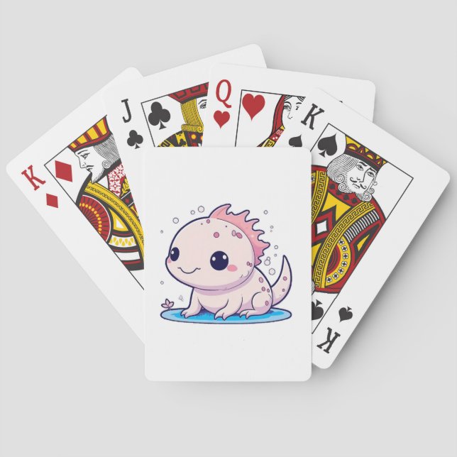Jeu De Cartes mignon philosophe axolotl (dos)