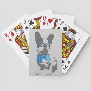 Jeu De Cartes Mignonne animal vintage à la mode Français bulldog