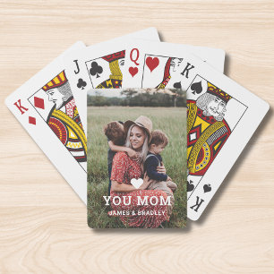 Jeu De Cartes Mignonne COEUR T'AIME MÈRE Fête des Mères Photo