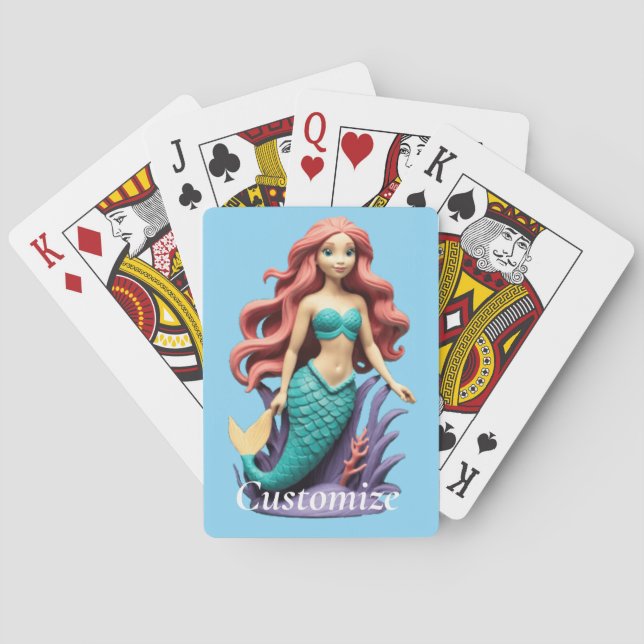 Jeu De Cartes Mignonne sirène Thunder_Cove (dos)
