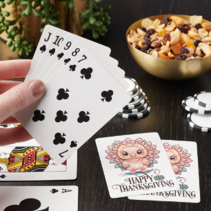 Jeu De Cartes Mignonne Turquie Thanksgiving
