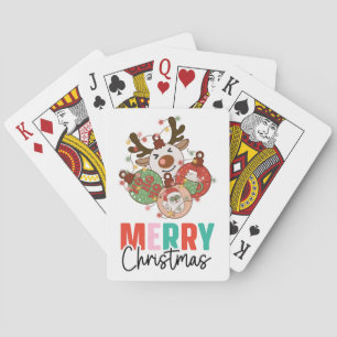 Jeu De Cartes Mignons ornements - Joyeux Noël