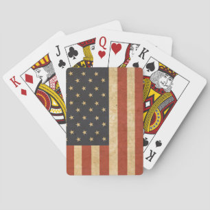 Jeu De Cartes Militaire du camp de départ de l'armée du drapeau 