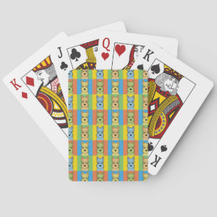 Jeu De Cartes Miniature Schnauzer Cartoon Pop-Art