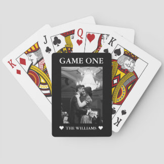 Jeu De Cartes Minimalist Game one Black and white Couple Photo