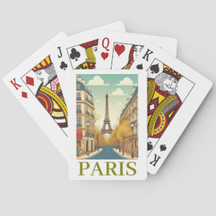 Jeu De Cartes Minimaliste Paris France Tour Eiffel Parisien