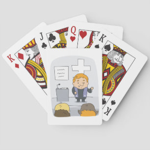 Jeu De Cartes Ministre prêchant à l'assemblée
