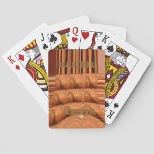 Jeu De Cartes Miroir africain traditionnel : Girafe tissée