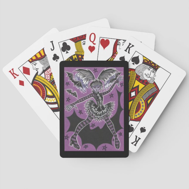 Jeu De Cartes Miss Ado Halloween jouer aux cartes (dos)