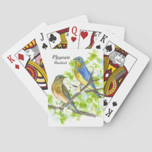 Jeu De Cartes Missouri Souvenir Jeu Bluebirds Hawthorn Tree