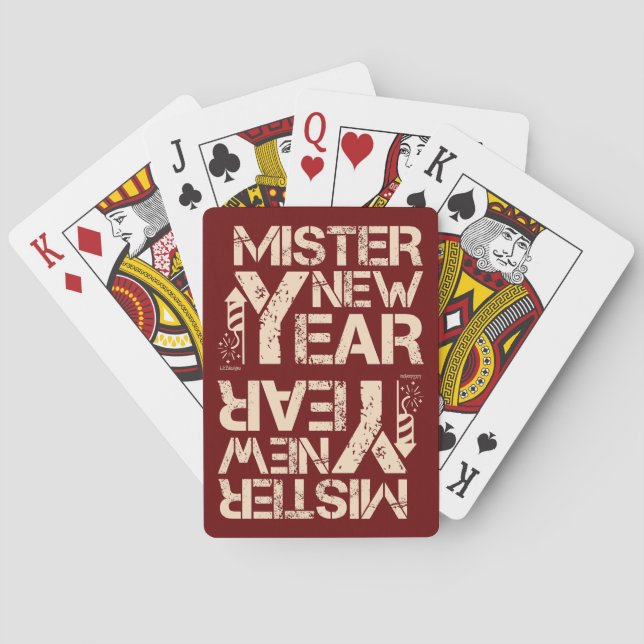 JEU DE CARTES MISTRE NOUVELLE ANNÉE (dos)