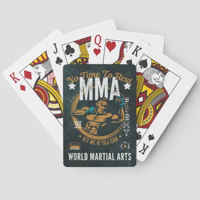 Jeu De Cartes MIXED MARTIAL ART Jouer Des Cartes - Pas Le Temps  (dos)