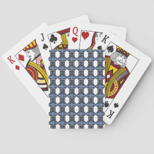Jeu De Cartes Mod Retro Blue Abstrait Scarab Motif