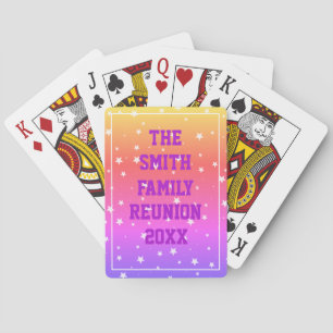 Jeu De Cartes Mode Rainbow/White Star personnalisable