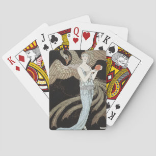Jeu De Cartes Mode Vintage Art Déco Années 1920 Flapper Phoenix