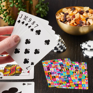 Jeu De Cartes Modèle d'alphabet embrouillé