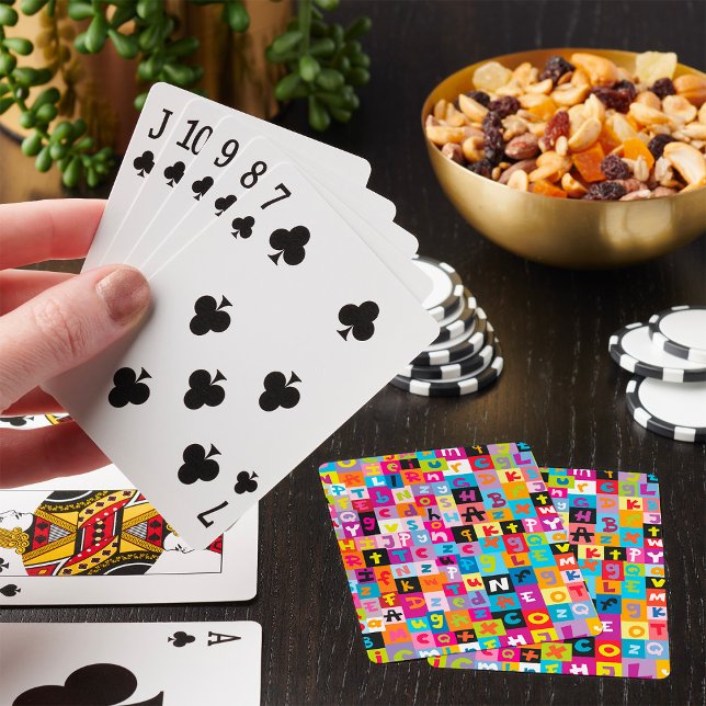 Jeu De Cartes Modèle d'alphabet embrouillé (Créateur téléchargé)