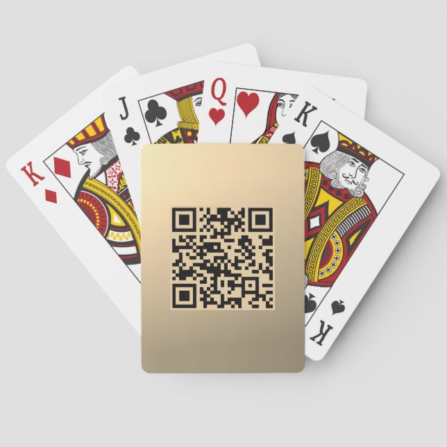 Jeu De Cartes Modèle de code QR instantanément modifiable | Faux (dos)