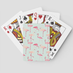 Jeu De Cartes Modèle de flamant rétro