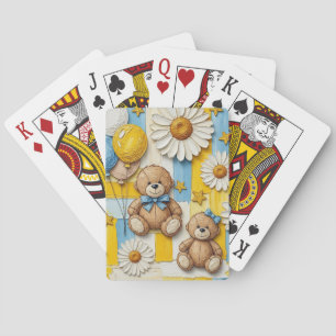 Jeu De Cartes Modèle de jardin de marguerites Ourson (11)