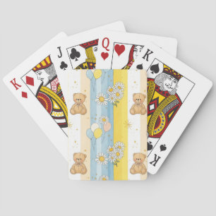 Jeu De Cartes Modèle de jardin de marguerites Ourson (13)