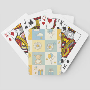 Jeu De Cartes Modèle de jardin de marguerites Ourson (17)