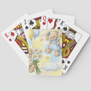 Jeu De Cartes Modèle de jardin de marguerites Ourson (2)