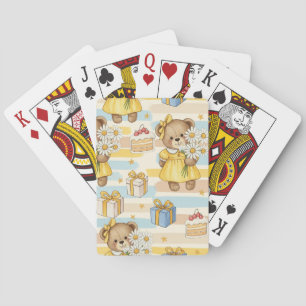 Jeu De Cartes Modèle de jardin de marguerites Ourson (5)