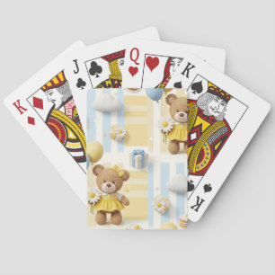 Jeu De Cartes Modèle de jardin de marguerites Ourson (8)