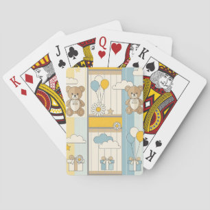Jeu De Cartes Modèle de jardin de marguerites Ourson (9)