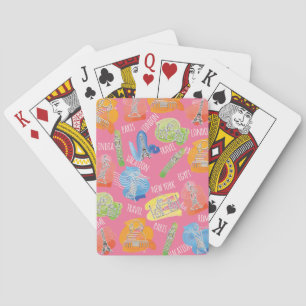 Jeu De Cartes Modèle de lieux de voyage